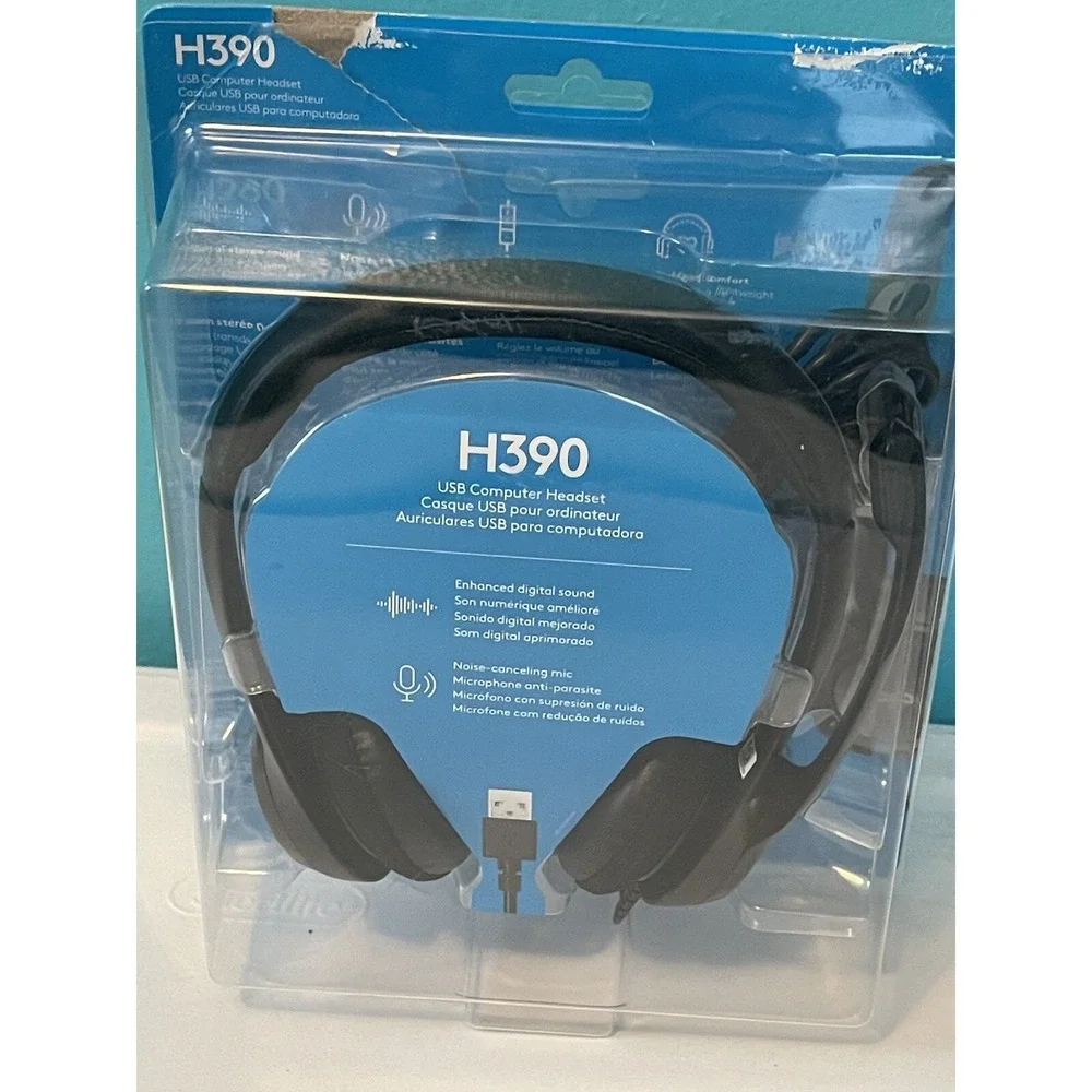 Logitech‎ H390 USB Wired Headset with Noise-Canceling Microphone